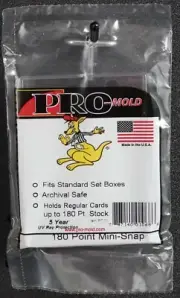 (7) Pro-Mold 180 Pt. / 10 Card Snap-Box Card Holder NEW