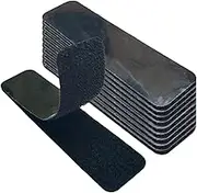 Xolixorium Velcro Tape, Heavy Duty Adhesive Velcro Dots & Strips for Home & Office Use, Ideal for Couch Cushions, Carpets, Pedal Boards & Walls, 24 Pcs (Black)