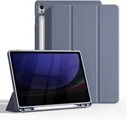 [KVTVOU] Case for Samsung Galaxy Tab S10+ /S9+ /S9 FE+ Plus, Case for 12.4 Inch (2024/2023) Tablet, with Pen Holder, Auto Wake/Sleep, Lightweight and Easy to Carry, Purple