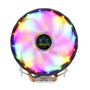 CPU Cooling Fan 12nm 4 Cooper Pipes 12 RGB Color Changing Air Cooler Fan for Intel 2011