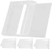 PRETYZOOM 4Pcs Transparent Cassette Tape Storage Boxes Audio Tape Protection Holders for Collectors and Projects Reliable Display Case for Your Vintage Tapes