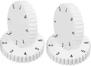 BUGUUYO 4pcs Freezer Knob Accessories Switches The Switch Small Refrigerator for Room Thermostat Refrigerator Temp Regulator Knob Fridge Temperature Adjustment Plastic White