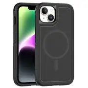 ZUSLAB iPhone 14 MagSafe Case Rugged Defender Protective Heavy Duty Shockproof Dustproof Cover for Apple (2022) - Black