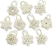 Lenox Snowflake 10-Piece Ornament Set, 0.20 LB, Multi