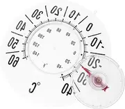 YARNOW Suction Cup Window Thermometer Room Temperature Gauge Accurate and Durable Analog Display Ideal for Home and Office Use