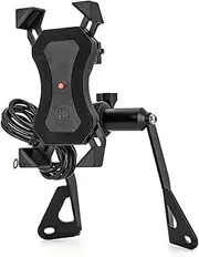 for Moto for Guzzi V85 TT V85TT 2019 2020 Support GPS Smart Phone Motorcycle Navigation Bracket Mobile Phone Bracket Phone Stand Navigation Bracket(USB Charging B)