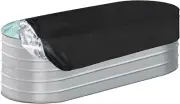 Waterpoof Oval Stock Tank Pool Cover Rubermaid Horse Trough Cold Plunge Tub f...