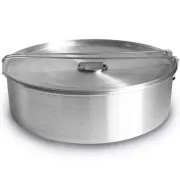 Flan Mold with Lid - Oversized XL (10.5 x 3.2 in) - Authentic Mexican Flan Pan