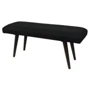 Celeste Charcoal Upholstered Bench Seat Dinning Living Bedroom Hallway Entryway