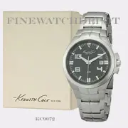 Authentic Kenneth Cole Men's Stainless Steel Black Watch KC9072
