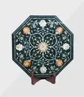 13 Inches Marble Corner Table Top Unique Design Inlay Work Coffee table top