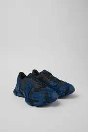 Tormenta Blue and Gray-Black Textile Sneakers