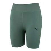 Puma Womens Seamless DryCell Scrunch Short Tights - Green