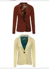LADIES ONE BUTTON PRINTED LINING SMART BLAZER PLAIN WOMEN'S PONTE JACKET 10-18