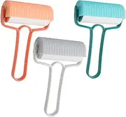 3pcs Roller Hair Sticker Lint Pet Hair Removal Cleaning Fuzz Serving Moo Fabric Rollers Shower Small Hairball Clothes Sticky Pilling Hair Removal Roller Colorful Pp