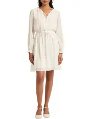 [Marcs] Highway Star Mini Dress in Ivory/Gold