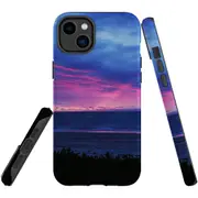 For iPhone 14 Plus Case Tough Protective Cover, Sunset At Henley Beach