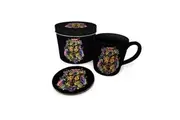 Wizarding World Harry Potter Floral Crest Themed Coffee Mug Drink Cup Gift Set