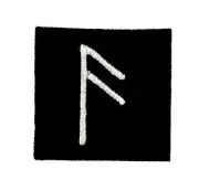 Patch patches backpack odin viking witchcraft runes alphabet letter mouth