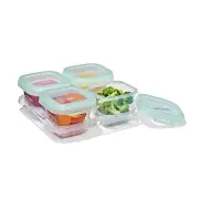 Baby Blocks Freezer Storage Containers - 4 x 180ml