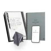 Rocketbook New Core Reusable Spiral Notebook, Executive Size 6X8.8, Gray - Dotte