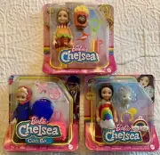 Set Of 3 Barbie Chelsea Dolls