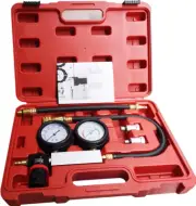 LEIMO Cylinder Leak down Tester,Compression Test Kit -Engine Cylinder Dual Ga...