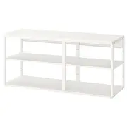 PLATSA open shelving unit, white, 140x40x63 cm