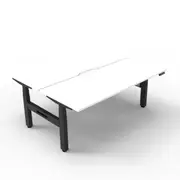 1800Mm Back To Back Workstation Natural White And Black