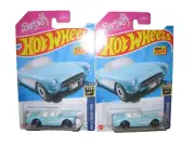 HOT WHEELS HW TWO 2023 HW SCREEN TIME BLUE BARBIE 1956 CORVETTE MOMC LOW SHIP A