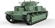 LF87582 1/87 HO Scale Railway Military Model Kit Soviet T-28 1934 Medium Hell Buggy