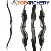 60" Archery Takedown Recurve Bow Wood Riser 30-50lbs for Target Practice Hunting