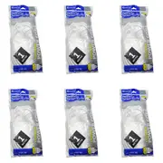 6x Sansai Piggy Back Indoor Extension Power Lead/Cord Plug/Socket Cable 1M White