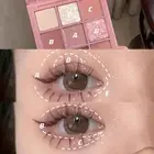 9 Color Acrylic Eyeshadow Palette Pearly Matte Earth Eyeshadow n Jiugongge O6N1