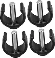 CALLARON 4Pcs Cane Attachment Locking Clips for Walking Sticks Adjustable Support Stand Non for Enhanced Stability Quick Assembly Bathroom Handrail Assist
