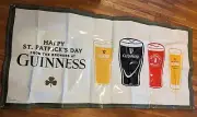 Guinness Beer Poster/Banner - 71" x 33" - Brewery "Happy Saint Patrick's Day"