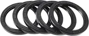 X AUTOHAUX Universal Oil Seal TC Double Lip W Steel Spring Seal Ring Rotary Shaft Seal 70x90x8mm High Pressure Nitrile Rubber Black 5 Pcs