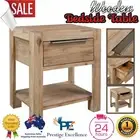 Wooden Bedside Table Storage Nightstand Drawers Side Lamp Shelf Night Stand Unit