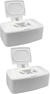 Amosfun Travel Wipes Case Tissue and Wipes Holder Box for Kitchen Bathroom Outdoor