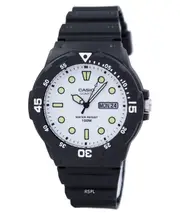 Casio White Dial Day/Date Quartz Analog MRW-200H-7EVDF 100M Mens Watch