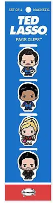 Re-Marks Ted Lasso Soccer Magnetic Page Clips, Set of 4