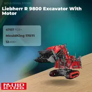 MOULD KING 17071 Liebherr R 9800 Excavator With Motor with 4767 Pieces