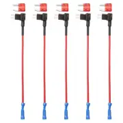 Fuse Tap 24V 12V Car Add A Circuit Fuse Tap with 10A Mini Fuses, 5pcs
