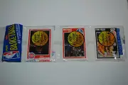 1989-90 Fleer Basketball Rack Pack-Sealed-Isiah Thomas Front Dominique Wilkins