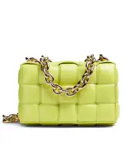 Bottega Veneta Chain Cassette in Seagrass
