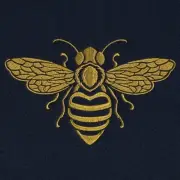 GILDED BUMBLE BEE MONOGRAMMED Embroidered Cloth 6 Black Napkins Beautiful