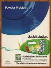 1986 Palmolive Automatic Detergent Vintage Print Ad/Poster Retro 80s Home Décor