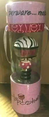 Top Shelf DIVA Wine Stopper Hand Painted Barware Make A Splash