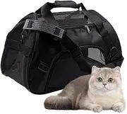 Dog Travel Carrier | Foldable Dog Travel Carrier Transport - Breathable Soft Sided Carrying Case with Adjustable Shoulder Strap for Puppy Kitten Small Breeds