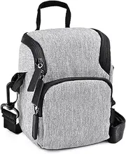 [NFGEGPKPHA] Waterproof Bag Video DSLR Camera Handbags Shoulder Bag Case with Strap for Micro Single Fit for Nikon Fit for Coolpix P530 P520 L840(Light Grey)